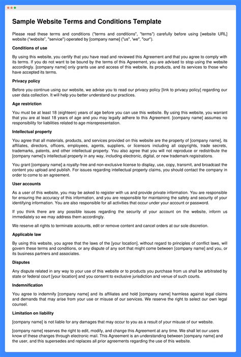 Terms and Conditions of Use Agreement .